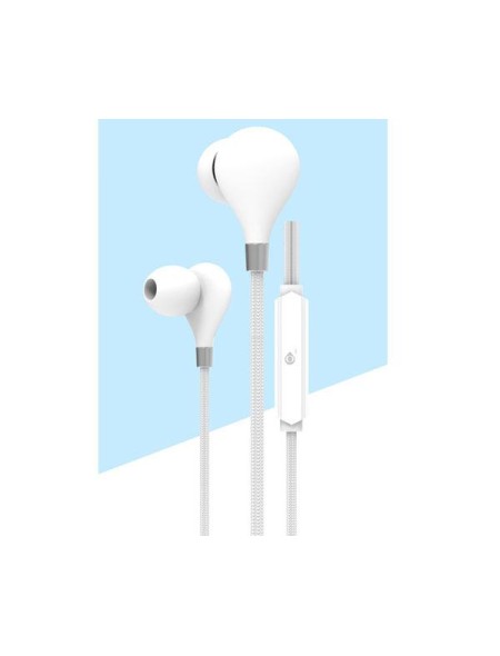 Auriculares con Micro intrauditivos C5855 Basic Carey / Boton control / 1.2m / Blanco / One+