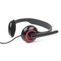 Auriculares con microfono Gembird MHS-002 / 2x Jack 3.5mm / Negro-Rojo
