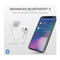 Auriculares Intrauditivos Trust Primo Touch Blanco / Bluetooth / Tactil / Base recargable / 23783