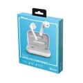 Auriculares Intrauditivos Trust Primo Touch Blanco / Bluetooth / Tactil / Base recargable / 23783
