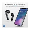 Auriculares Intrauditivos Trust Primo Touch Negro / Bluetooth / Tactil / Base recargable / 23712