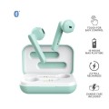 Auriculares Intrauditivos Trust Primo Touch Turquesa / Bluetooth / Tactil / Base recargable / 23781