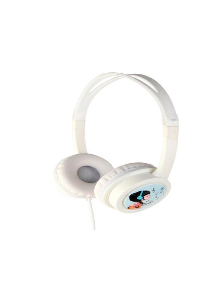 Auriculares para niños Gembird con limitador de volumen / Blanco / MHP-JR-W