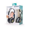 Auriculares para niños Gembird con limitador de volumen / Negro / MHP-JR-BK