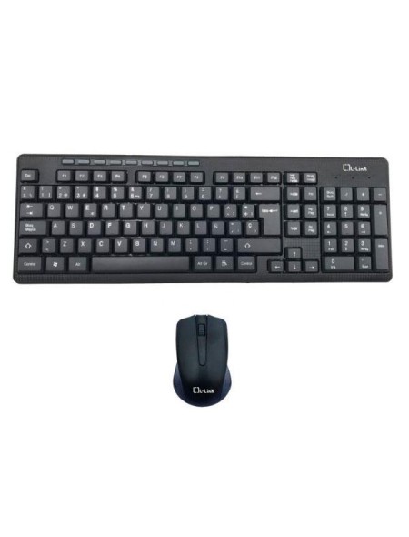 Combo Teclado + Raton Inalambrico L-Link / 1200 Dpi / Negro / LL-KB-555-WCOMBO