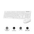 Combo Teclado + Raton Inalambrico Subblim Business / Slim / Silencioso / Blanco/ SUBKBC-CSSW11