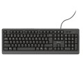 Combo Teclado + Raton USB Trust TKM-250 / Silencioso / Resistente a liquidos / Negro