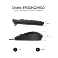 Combo Teclado + Raton USB Subblim Combo Business / Slim / Silencioso / Negro / SUBKBC-CSSK01