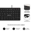 Combo Teclado + Raton USB Subblim Combo Business / Slim / Silencioso / Negro / SUBKBC-CSSK01