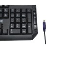 Teclado Multimedia Drile Ps2 / Negro / 3Go / KBDRILEPS2-22