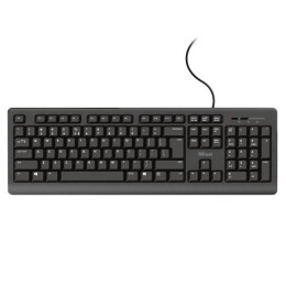 Teclado multimedia Usb Trust TK-150 / Tamaño compacto / Teclado Silenciado / Resistente a derrames