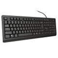 Teclado multimedia Usb Trust TK-150 / Tamaño compacto / Teclado Silenciado / Resistente a derrames