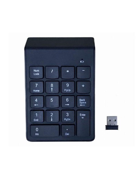 Teclado numerico inalámbrico KPD-W-02 / Negro / Gembird