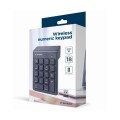 Teclado numerico inalámbrico KPD-W-02 / Negro / Gembird