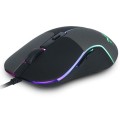 Raton Gaming Droxio Brave / 6400 Dpi / 6 Modos Led / Negro