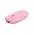 Raton Inalambrico Trust Puck / Recargable / 1600 Dpi / 3 Botones silenciosos / Ultra fino / Ambidiestro / Rosa / 24125