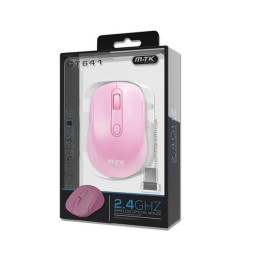 Raton inalámbrico GT641 Krack 2.4Ghz / 1600 Dpi / Rosa / MTK