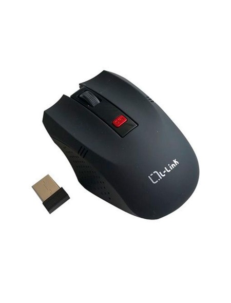 Raton inalámbrico L-Link LL-2095-N / 1600 Dpi / Ergonomico / Ambidiestro / Negro