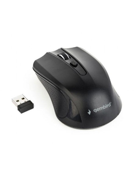 Raton óptico inalambrico Gembird / 4 Botones / 1600 Dpi / Negro / Musw-4b-04