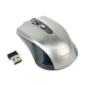 Raton óptico inalambrico Gembird / 4 Botones / 1600 Dpi / Plata-Negro / Musw-4b-04-Bg