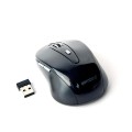 Raton óptico inalámbrico Gembird / 1600 Dpi / 6 Botones /  Negro-Gris / MUSW-6B-01