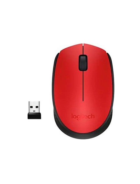 Raton óptico inalámbrico Logitech M171 Rojo  910-004641