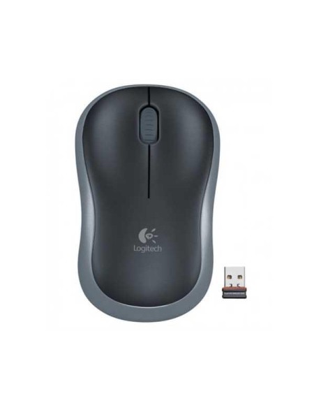 Raton óptico inalámbrico Logitech M185 Negro-Gris