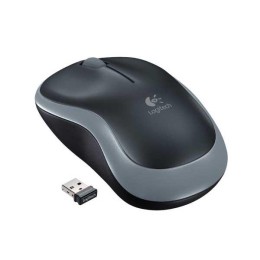 Raton óptico inalámbrico Logitech M185 Negro-Gris