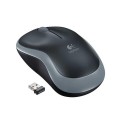 Raton óptico inalámbrico Logitech M185 Negro-Gris