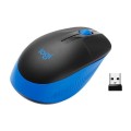 Raton óptico inalámbrico Logitech M190 Azul / Tamaño normal  910-005907
