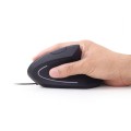 Raton óptico USB Ergonomico vertical Gembird / 6 Botones / 3200 Dpi / Negro  MUS-ERGO-01