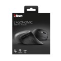 Raton Inalambrico Trust Verro Ergonomico / Angulo 60º / 1000-1600dpi / Negro