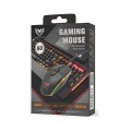 Ratón Usb Gaming TG7210 / 6 Botones / 2400 Dpi  Leds multicolor / Negro /  Mtk
