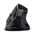 Ratón Inalámbrico Trust Ergonómico Recargable Voxx / Diseño Vertical / 1200-2400 Dpi / 9 Botones / Negro / 23731-02