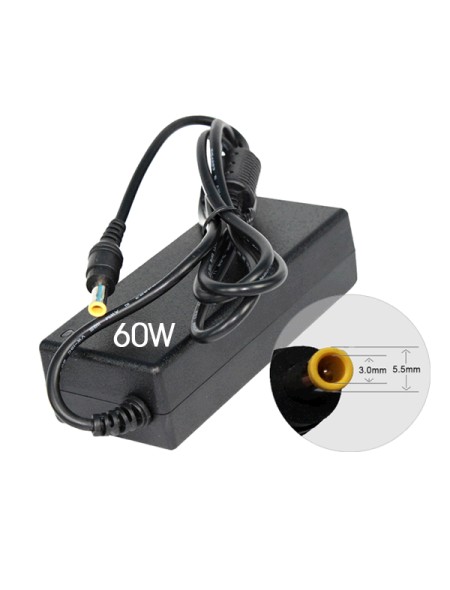 Cargador para portátil Samsung 60W 19V 3.16A 5.5 mm x 3.0 mm / 0522