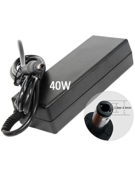 Cargador para portátil Acer/ Lg / Lenovo 40W 20V 2A 5.5 mm x 2.5 mm / 2052