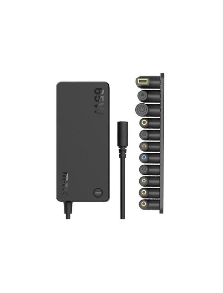 Cargador para portátil universal automático 65W / 11 conectores / 1.2m / AT963 / Mtk