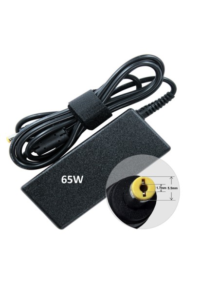 Cargador para portátil Acer / Asus / Toshiba 65W 19V 3.42A 5.5 mm x 1.7 mm / 3451