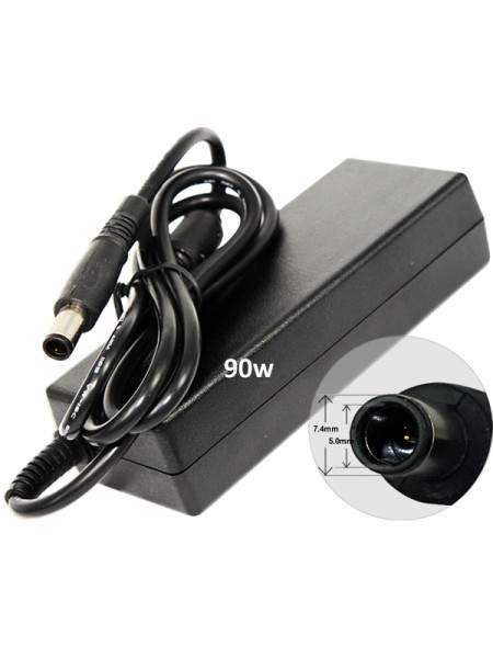 Cargador compatible para portátil HP / Compaq 90W 18.5V 4.9A 7.4 mm x 5.0 mm / 4975