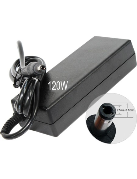 Cargador para portátil Acer / Asus / Toshiba 120W 19V 6.32A 5.5 mm x 2.5 mm / 6352