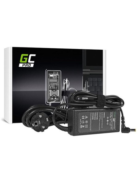 Cargador para portátil Acer / Asus / Toshiba 65W 19V 3.42A 5.5 mm x 1.7 mm GREENCELL / AD01P