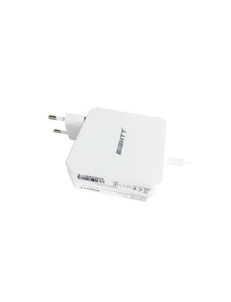 Cargador para portátil universal 65W Type-C Blanco / Eightt / EC65