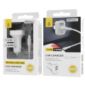Cargador de coche-mechero con cable Micro USB / 2xUsb / 5v 2.4a / A6260  / Blanco / One+