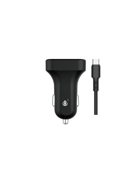 Cargador de coche-mechero con cable Micro USB / 2xUsb / 5v 2.4a / A6260  / Negro / One+