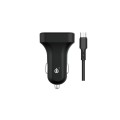Cargador de coche-mechero con cable Micro USB / 2xUsb / 5v 2.4a / A6260  / Negro / One+