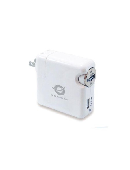 Kit de viaje universal Cargador red Usb + Coche Mechero / 15.5w / UK - USA - EU / CUSBCHARKIT / Conceptronic