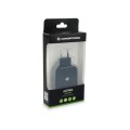 Cargador de red Usb x4 / 25w / Negro / Althea / Conceptronic / ALTHEA04B