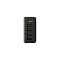 Cargador de red Usb x5 / 52w / Negro / Chargc05 / Greencell / CHARGC05