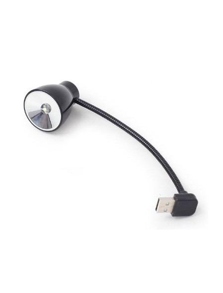 Lampara portatil LED USB flexible Negra / luz blanca / NL-02