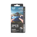 Botones para Control de Juegos Universal Nr9233 / Hebilla tipo tornillo / Alta Sensibilidad / 2 Uds / Plata